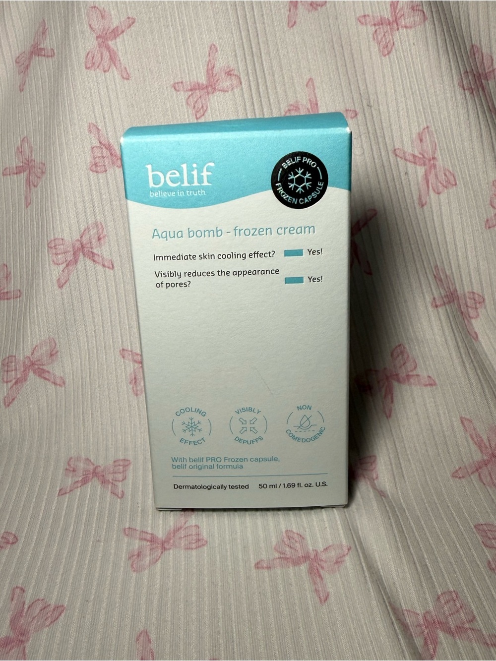 belif Aqua Bomb Frozen Cream Moisturizer - Blue/White